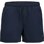 Jack & Jones Badeshorts "Badeshorts SWIM SHORTS", Herren, Gr. S, N-Gr, blau (dunkelblau), Obermaterial: 100% Polyester PES., Badehosen Badeshorts