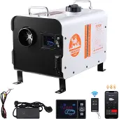 Vevor 8 kW Dieselheizung 12 V / 24 V All in One Diesel-Luftheizung mit Bluetooth-App-Steuerung &amp; Fernbedienung &amp; Anzeigebildschirm &amp; CO-Alarm
