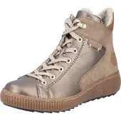 Rieker Damen Stiefelette in Bronze-Beige-Braun, Warmfutter lose, Einlage Z6614, Größe:41 EU, Farbe:Braun
