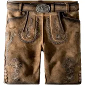 Stockerpoint Herren Lederhose Thomas2 I Größe 42-60 I Bequeme Trachtenhose in ed