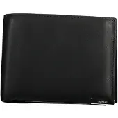 Calvin Klein Herrenbrieftasche Schwarz mit RFID-Schutz und Kontrastdetails.