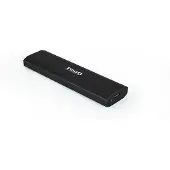 TooQ Shura, SSD-Gehäuse, M.2, PCI Express, 10 Gbit/s, USB Anschluss, Schwarz