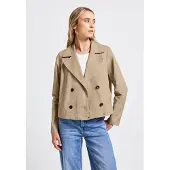 Street One Kurzjacke ohne Kapuze im soften Baumwoll-Mix