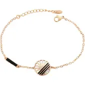 NAEMI Women Bracelet in Rose Gold Black | Gr.: onesize