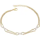 Faina Women Double Chain Bracelet in Gold | Gr.: onesize