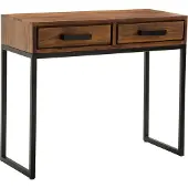 FineBuy Konsolentisch Sheesham Braun