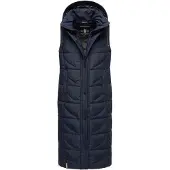 NAVAHOO Damen Steppweste Brezelchen – Lang & Stylisch Warm