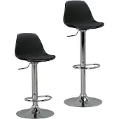FineBuy HAINAN Barhocker Schwarz Kunstleder Hocker Sitzhocker Tresenhocker Design Barstuhl Tresenstuhl Barmöbel
