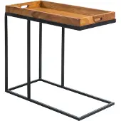 FineBuy Beistelltisch Braun