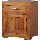 FineBuy Nachtschrank Braun