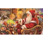 Krebs Christbaumschmuck Glas Mini-Adventskalender 3 cm 24 Anhänger