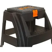 Mojawo Tragbarer Fusshocker Fusstritt Sitzhocker Hocker mit Staufach H43cm