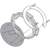 Givi Tanklock Adapter BF36 für Yamaha MT-07 2018-2020 Unisexschwarz310 - Motorradzubehör - Motorradgepäck