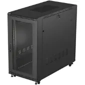 Lanberg 19" 22U 600x1200 Stehender Rack-Schrank mit perforierter Tür, Schwarz