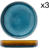 Cosy & Trendy Tiefer Teller Quintana Blue 23 cm (3er-Set)