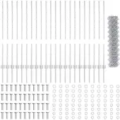 vidaXL Maschendrahtzaun mit Pfosten 25 x 1 m Verzinkter Stahl Silber