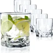 Kadax 6x Trinkgläser für Saftgetränke 325ml Glasset Literatki