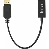 Inca IDTH-05 Videokabel-Adapter 0,2 m DisplayPort HDMI Typ A (Standard) Schwarz