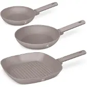 Berlinger Haus Design Bratpfannen Set mit 2 Bratpfannen und 1 Grillpfanne