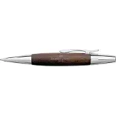 Faber-Castell 148381 - Drehkugelschreiber e-motion Birnbaum, dunkelbraun, Kugelschreiber Mine B, Schreibfarbe schwarz
