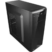 Aerocool CS‐1101, Midi Tower, PC, Schwarz, ATX, micro ATX, Mini-ATX, Stahl, 15 cm