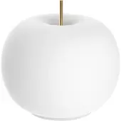 Kdln Kushi Mobile Tischleuchte Brass - , KUSHI, Weiß, für Wohnzimmer, Glas, Design