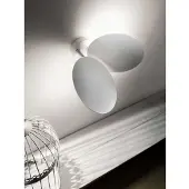 Lodes Puzzle LED-Wand-/Deckenlampe, weiß, 2700K, Ø 11,5 cm - , dimmbar, Weiß, für Wohnzimmer, Metall