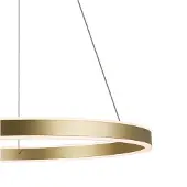 SLV One 60 LED-Hängeleuchte, messing, Ø60 cm, up/down, CCT - , One 60, dimmbar, Gold / Messing, für Wohnzimmer, Metall, Modern