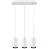 SLV 1006436 ASTO TUBE, Pendelleuchte, GU10, Pendellänge 250cm 3-fach weiß