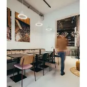 Woud Annular Pendelleuchte Small White - , Weiß, für Esszimmer, Aluminium