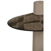 Forestier Thésée Tischleuchte, graphit, Höhe 50 cm - , Thésée, Grau, für Wohnzimmer, Stoff / Textil, Boho