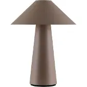 Globen Lighting Tischlampe Cannes, dimmbar, braun / rost, für Wohn- / Esszimmer, Kunststoff, Skandinavisch, Tischlampe