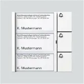 Siedle SIED Tasten-Modul TM612-3W 3fach alt TM 611-03W 35521