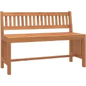 vidaXL Gartenbank 110 cm Massivholz Eukalyptus