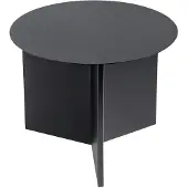 HAY Beistelltisch Slit Black Rund Ø45 x H35,5 cm
