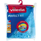Vileda Perfect Fit, Bügelbrettabdeckung, Baumwolle, Blau, Muster, 1220 mm, 420 mm