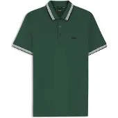 BOSS für Herren. 50469055 Polo Paddy dunkelgrün (S), Lässig, Baumwolle, Kurzarm