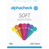 Alphacheck soft Rainbow Lanzetten 200 St