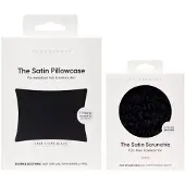 Vegan Boost Satin Sleepy Set - Black