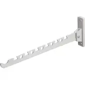 Metafranc Kleiderhaken 0250087, klappbar, weiß, Aluminium, Wandkleiderlüfter