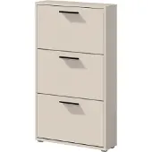 Die Möbelfundgrube Schuhschrank Beige-Kaschmir 3-türig 59 x 103 cm - SAMMY