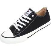 Victoria für Damen. 106550 Schwarze Schuhe im Basketball-Stil (40), Stoff, Wohnung, Schnürsenkel, Lässig