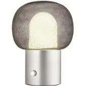 Blomus Iris LED Tischleuchte Matt Stainless Steel - , Grau, für Wohnzimmer, Aluminium