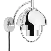 Gubi Multi-Line Wandleuchte chrom Metall G9 - , Multi-Lite, dimmbar, Grau, für Wohnzimmer, Messing, Design