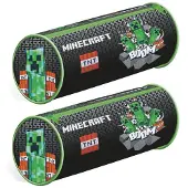 Minecraft - Schaft - Schreibmäppchen "Tnt Boom" - PVC-Kunstleder PM10338 (Einheitsgröße) (Schwarz/Grün/Rot)