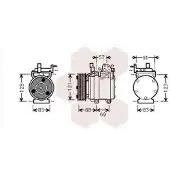 VAN WEZEL Kompressor, Klimaanlage 8200K258