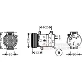 VAN WEZEL Kompressor, Klimaanlage 4300K404