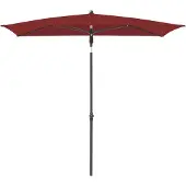 Doppler , Sonnenschirm / Mittelmastschirm "Active Green Edition 200 x 120", bordeaux, 200 x 120 cm