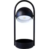 Frandsen LED Tischlampe Ball Portable, dimmbar, schwarz, für Wohn- / Esszimmer, Metall, Design, LED Tischlampe