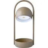 Frandsen LED Tischlampe Ball Portable, dimmbar, alu / grau / zink, für Wohn- / Esszimmer, Metall, Design, LED Tischlampe